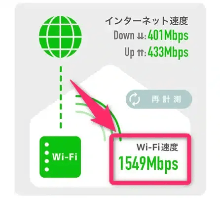 wi-fi-mireru | iphone review.jp Wi-Fiミレルの計測結果