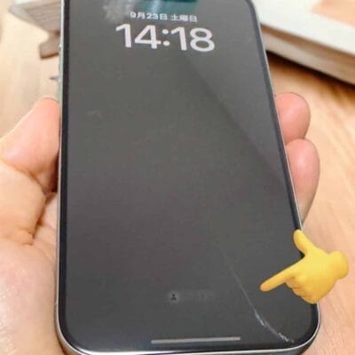 iphone15pro-scratch | iphone review.jp 筆者の傷ついたiPhone15 Pro