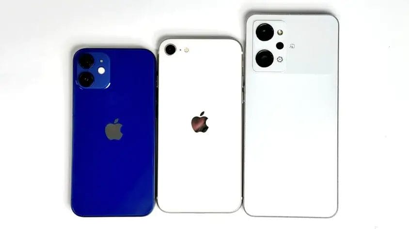 iphone12mini-iphonese3-reno9a | iphone review.jp iPhone12 miniとiPhoneSE3とOPPO Reno9 A