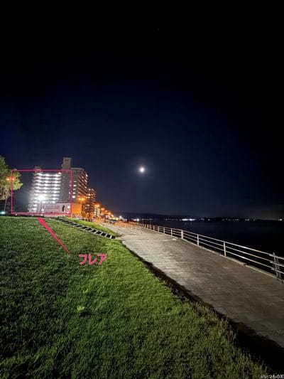 iphone 16 pro maxでズーム撮影した夜景写真 | iphone review.jp iPhone 16 Pro/16 Pro Max カメラ iPhone 16 Pro Maxでズーム撮影した夜景写真