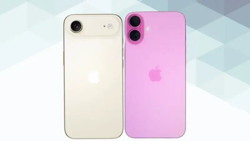 iPhone AirとiPhone16 Plusの比較 背面デザイン