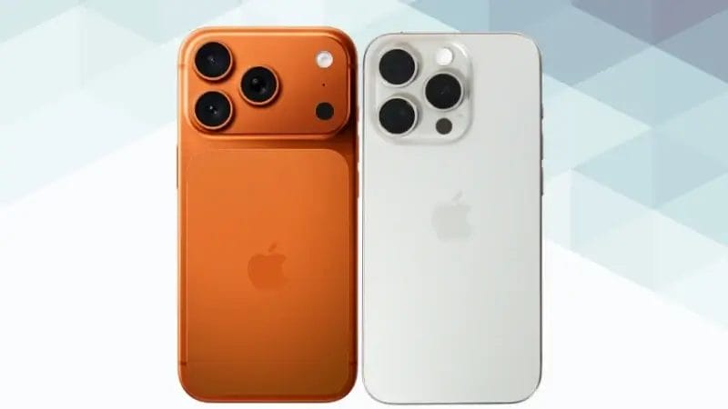 iPhone17 ProとiPhone15 Proの比較 背面デザイン