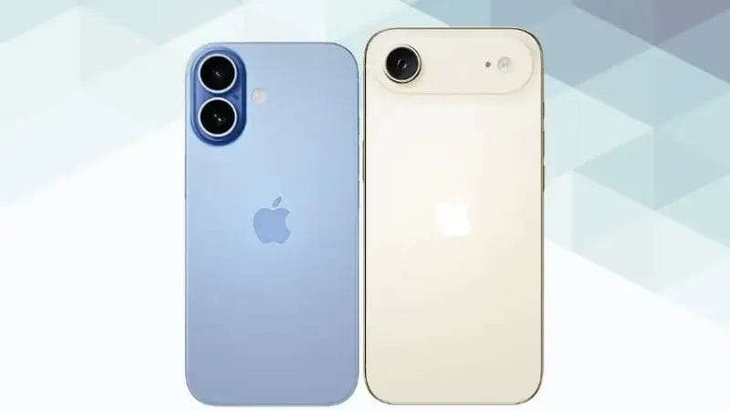 iphone17とiphone airの比較 背面デザイン イメージ画像 | iphone review.jp iPhone17とiPhone Airの比較 背面デザイン