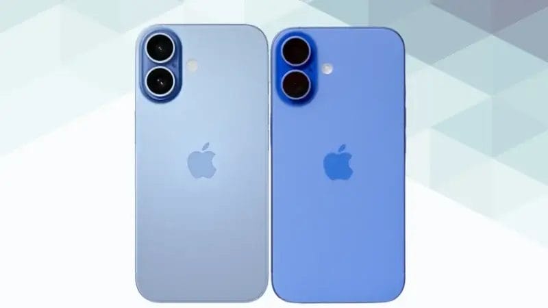 iPhone17とiPhone16の比較 背面デザイン イメージ画像