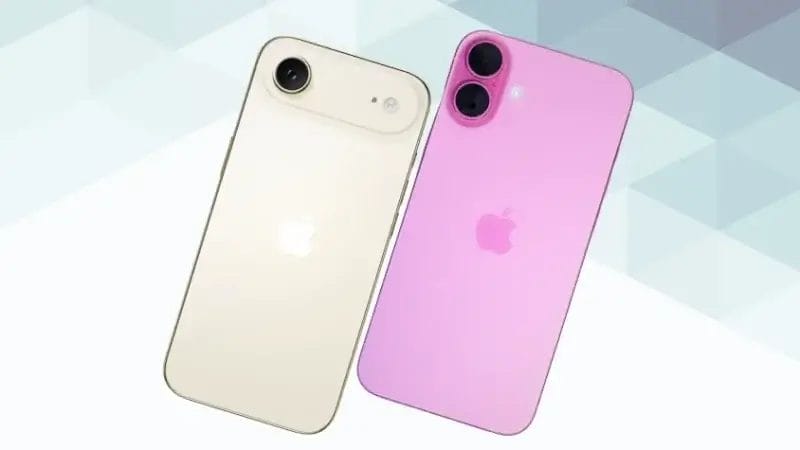 iPhone AirとiPhone16 Plusの比較 背面デザイン
