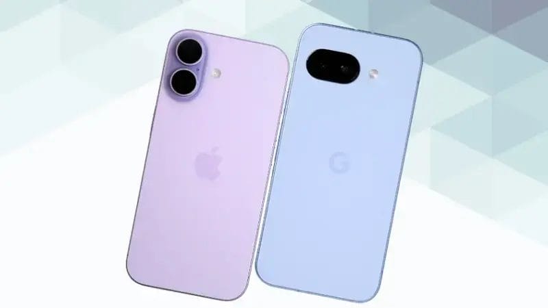 iphone17とgoogle pixel 9aの比較 背面デザイン 斜め イメージ画像 | iphone review.jp iPhone17とGoogle Pixel 9aの比較 背面デザイン 斜め