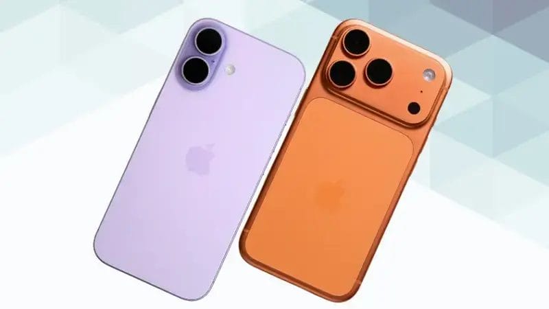 iPhone17とiPhone17 Proの比較 背面デザイン 斜め