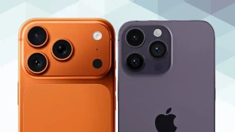 iphone17 proとiphone14 proの違い カメラデザイン イメージ画像 | iphone review.jp iPhone17 ProとiPhone14 Proの違い カメラデザイン