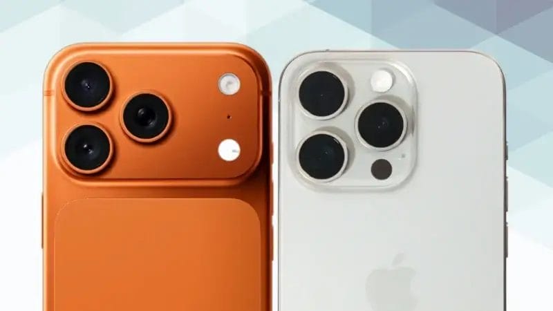 iphone17 proとiphone15 proの比較 カメラデザイン イメージ画像 | iphone review.jp iPhone17 ProとiPhone15 Proの比較 カメラデザイン