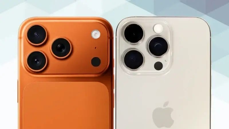 iphone17 proとiphone16 proの比較 カメラデザイン イメージ画像 | iphone review.jp iPhone17 ProとiPhone16 Proの比較 カメラデザイン
