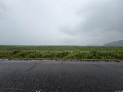 雨に濡れた道路の様子 | iphone review.jp iPhone17 カメラ 雨に濡れた道路の様子