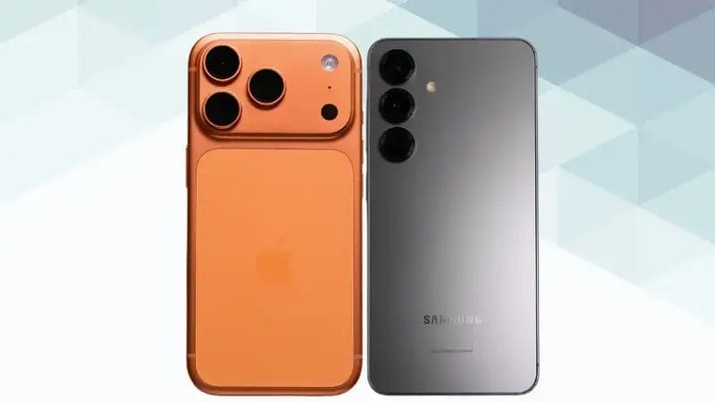 iPhone17 ProとGalaxy S25を比較 背面デザイン