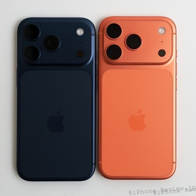 iphone17 pro ボディ 2色 背景白(正方形) | iphone review.jp iPhone17 Pro ボディ 2色 背景白(正方形)