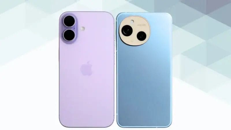 iPhone17とAQUOS sense9を比較 背面デザイン イメージ画像