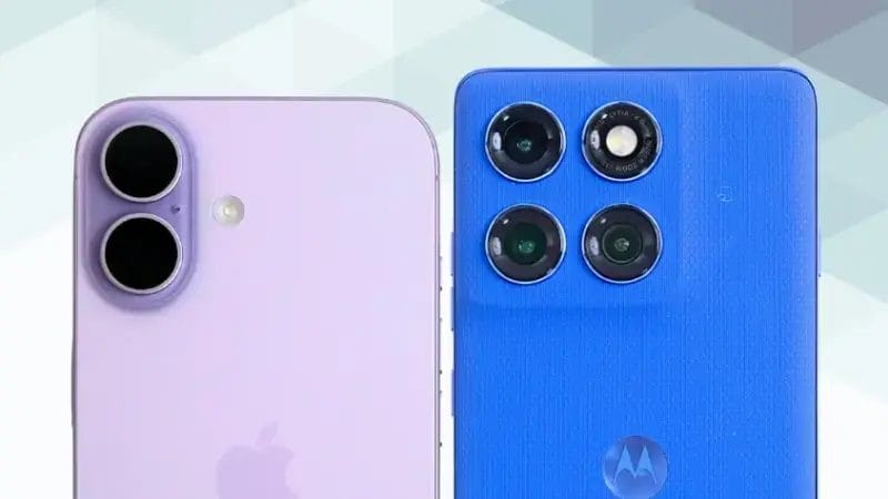 iPhone17とmotorola edge 60 pro カメラデザインの違い